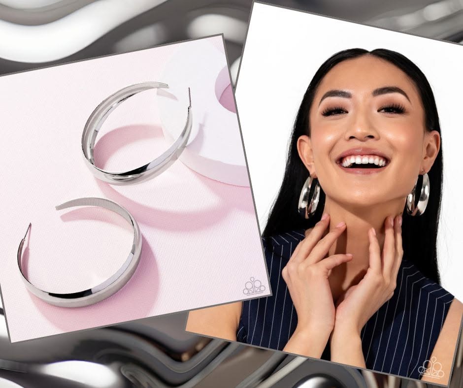 Gravity Generosity Silver Hoops