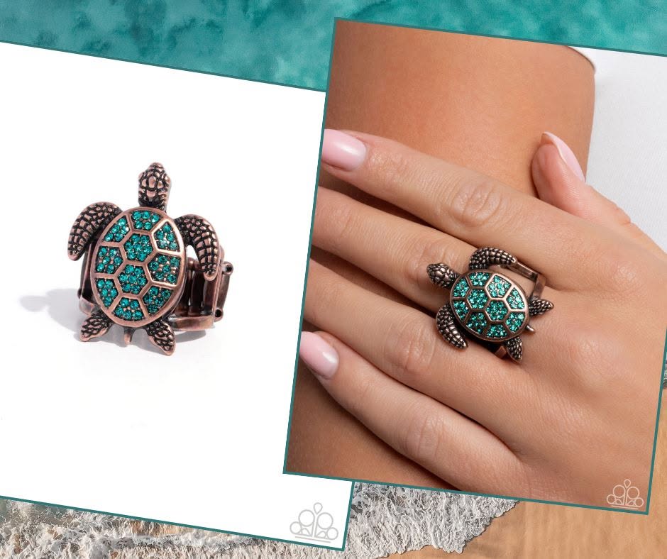 Turtle Triumph Copper Ring