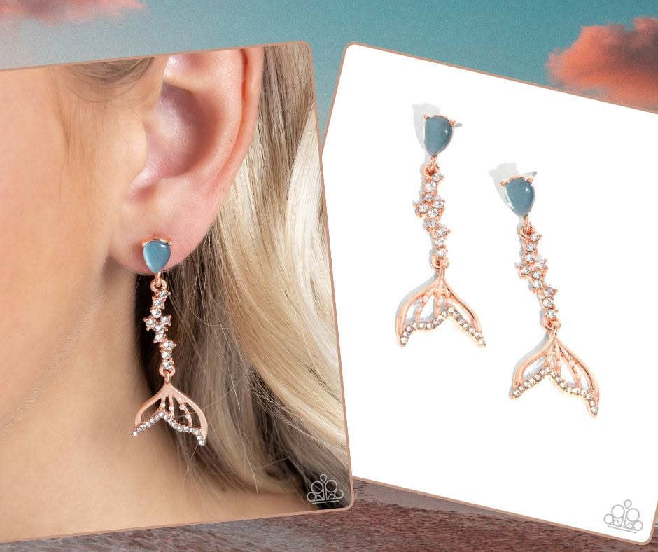 Mermaid Motivation Copper Posts