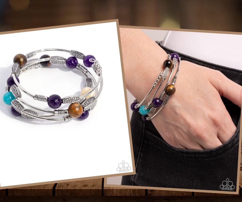 From Start to Finish Purple Bracelet