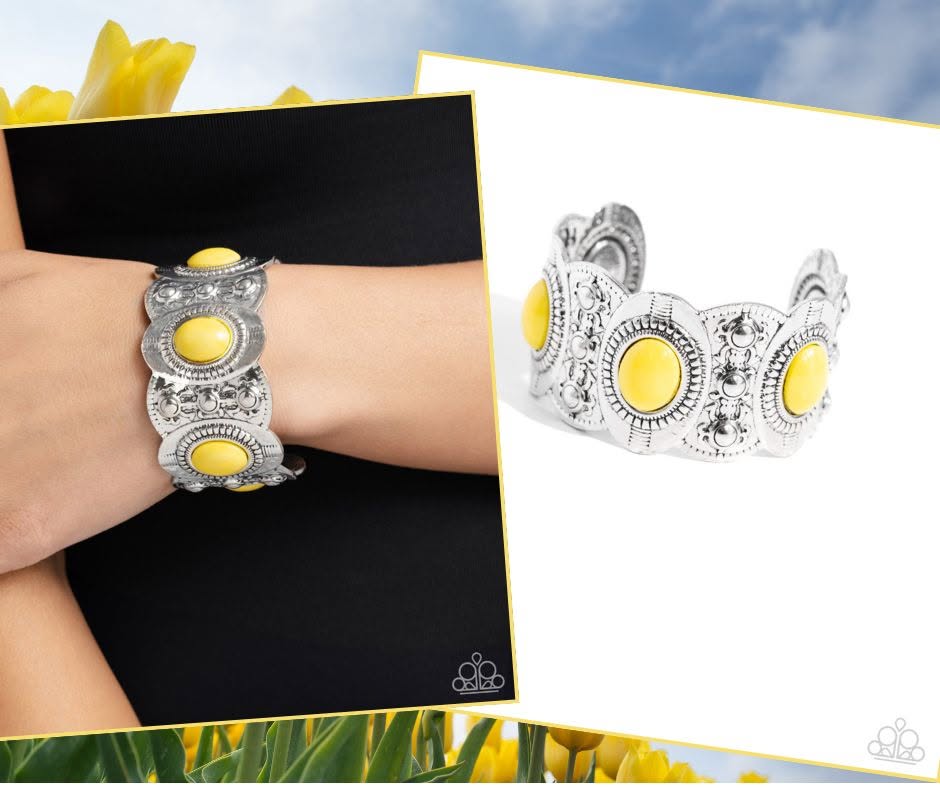 Exotic Excavation Yellow Bracelet