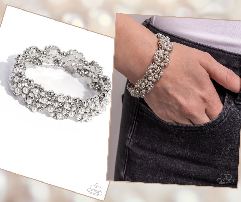 Were You Dazzled? White Bracelet