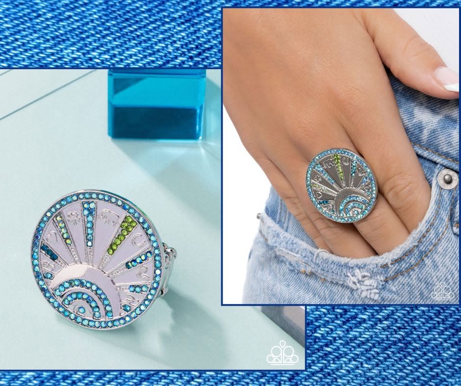 Audacious Aesthetic Blue Ring