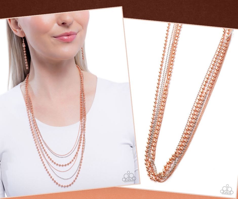Lockdown Layers Copper Necklace