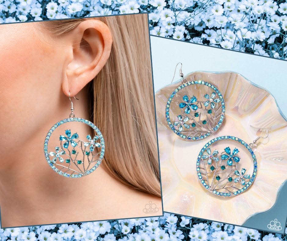 Basic Bouquet Blue Earrings