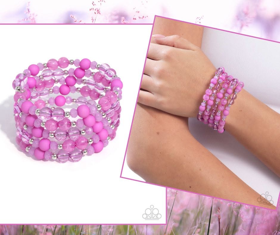 Colorful Chorus Purple Coil Bracelet