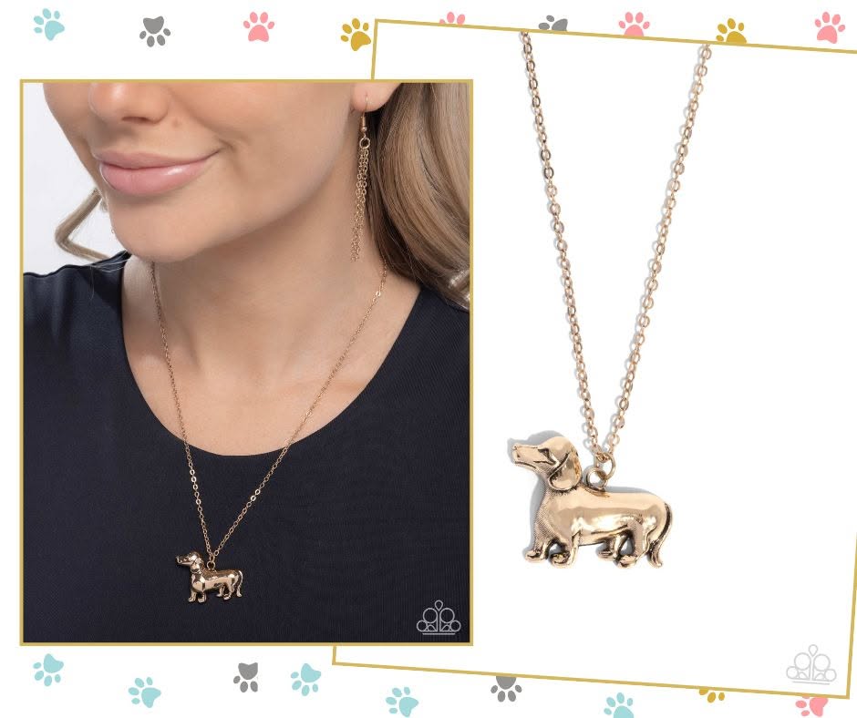 Darling Dachshund Gold Necklace