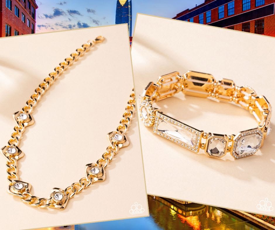 Striking Shimmer Gold Bracelet