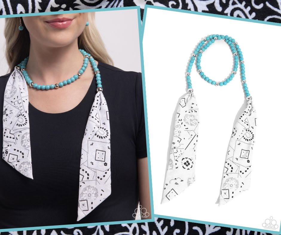 Bandana Ballad Blue Necklace