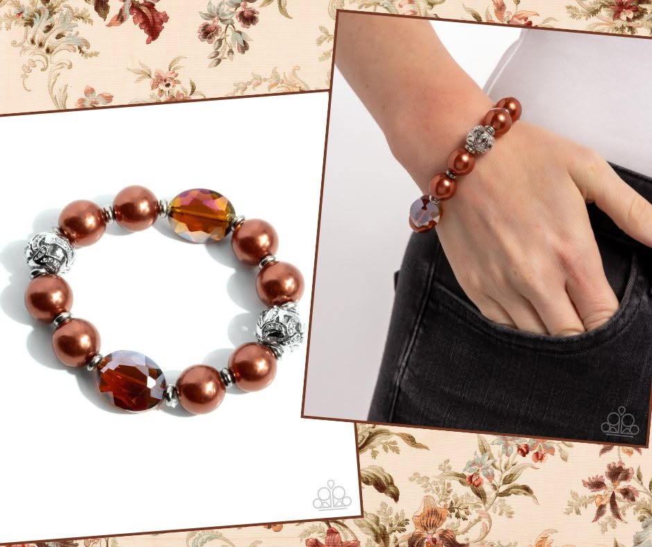Ornamental Outfit Brown Bracelet