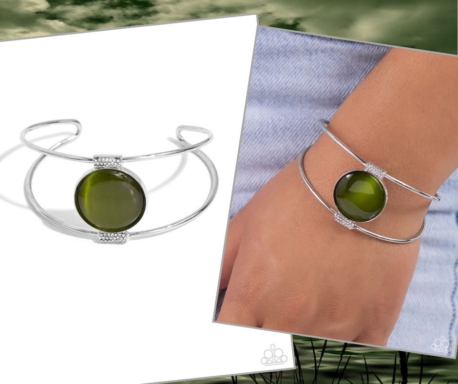 Candescent Cats Eye Green Bracelet