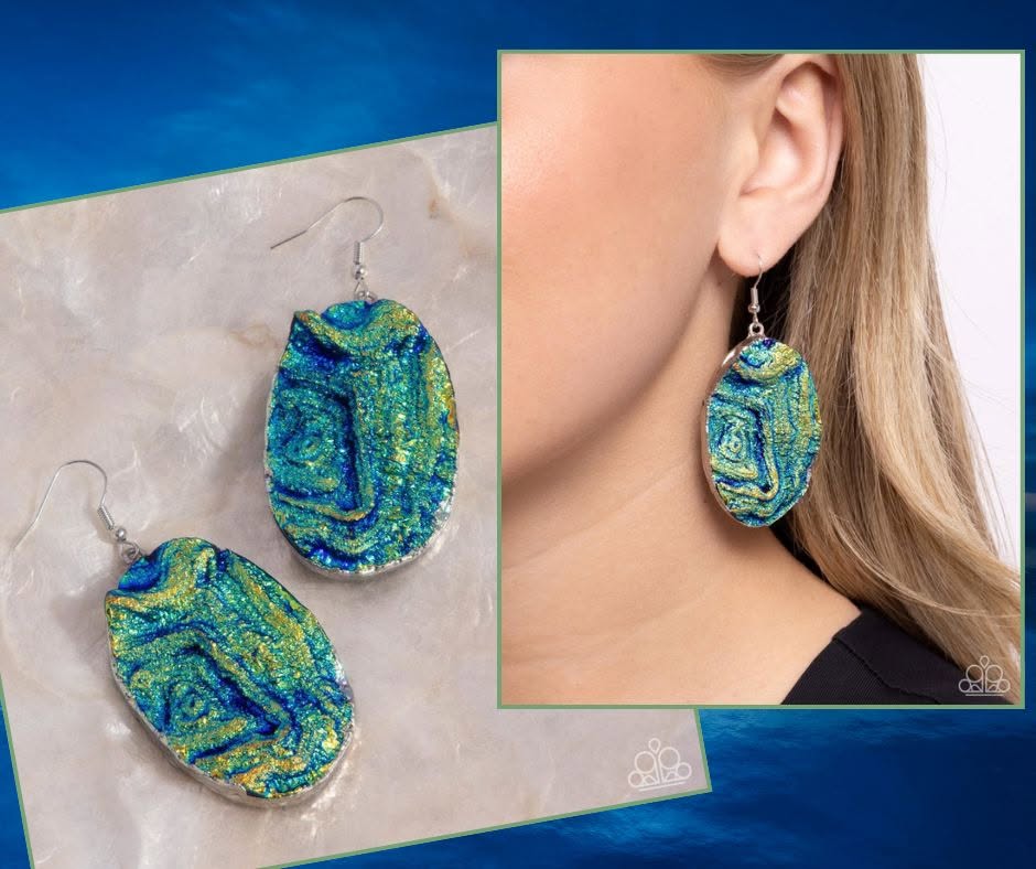 Artistic Avenue Blue Earrings