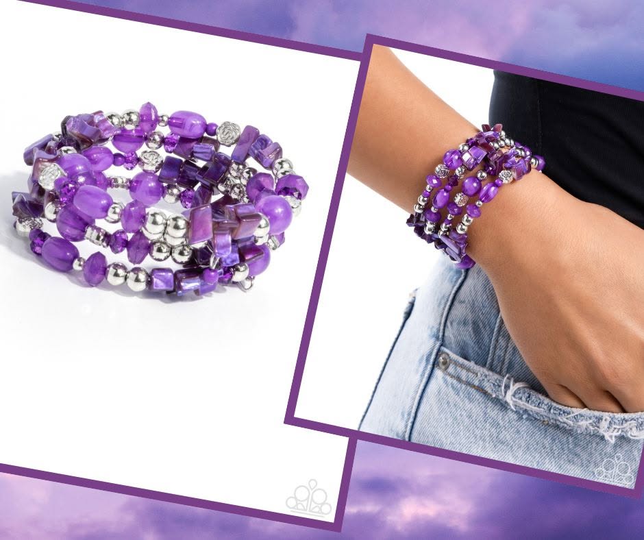 Worldwide Tour Purple Coil Bracelet