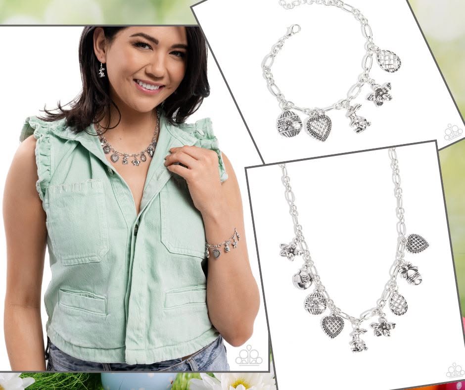 Eclectic Easter Silver Necklace