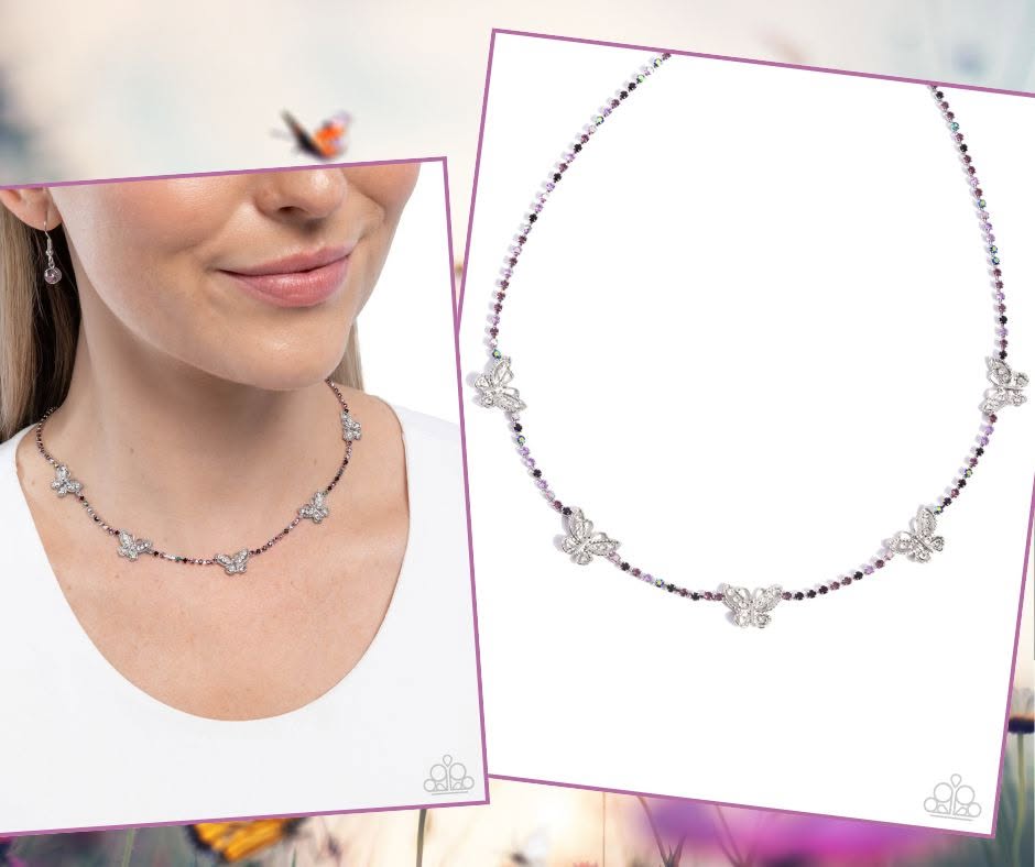 FANCIFUL of Life Purple Necklace