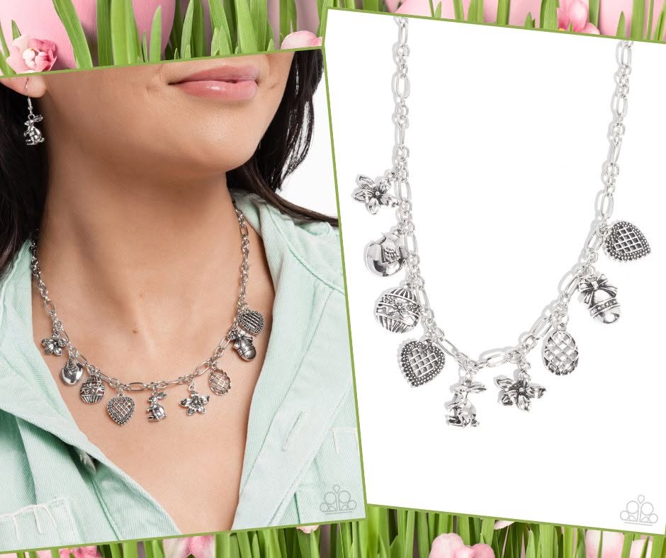 Eclectic Easter Silver Necklace