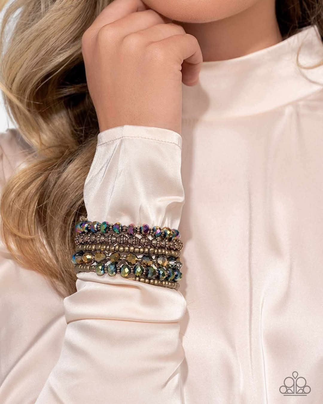Stacked Surprise Multi Coil Bracelet