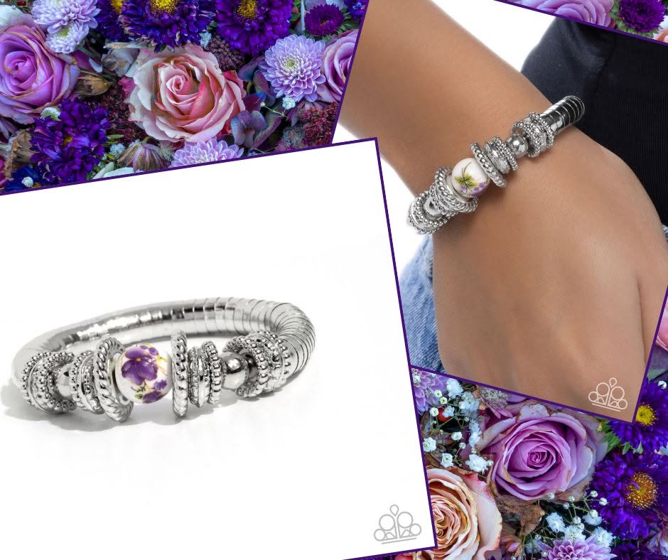 Ceramic Combo Purple Bracelet