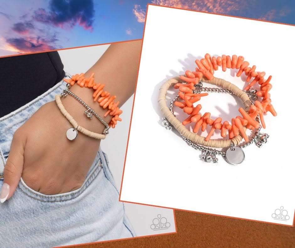 Coastal Collection Orange Bracelet