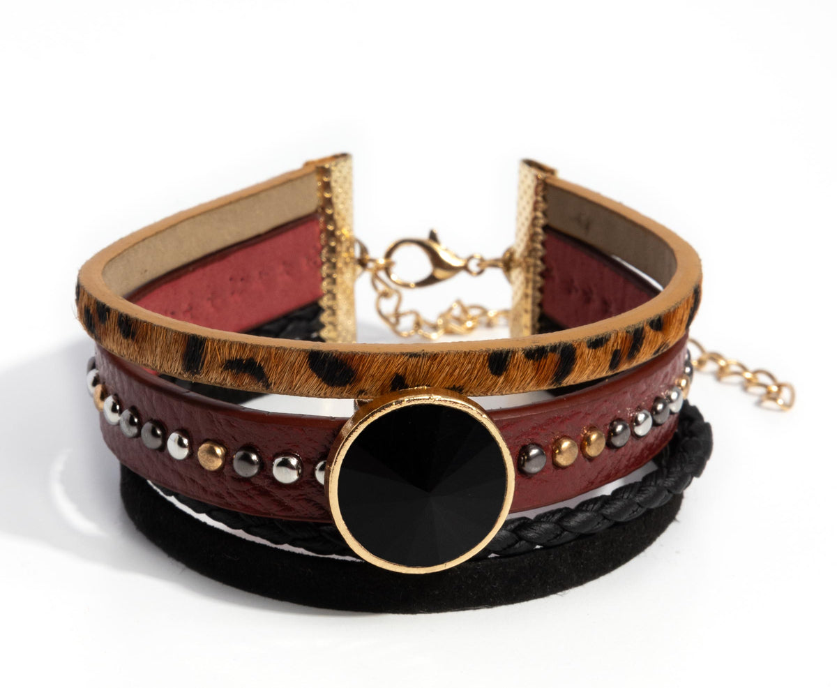 Fair LEATHER Red Bracelet