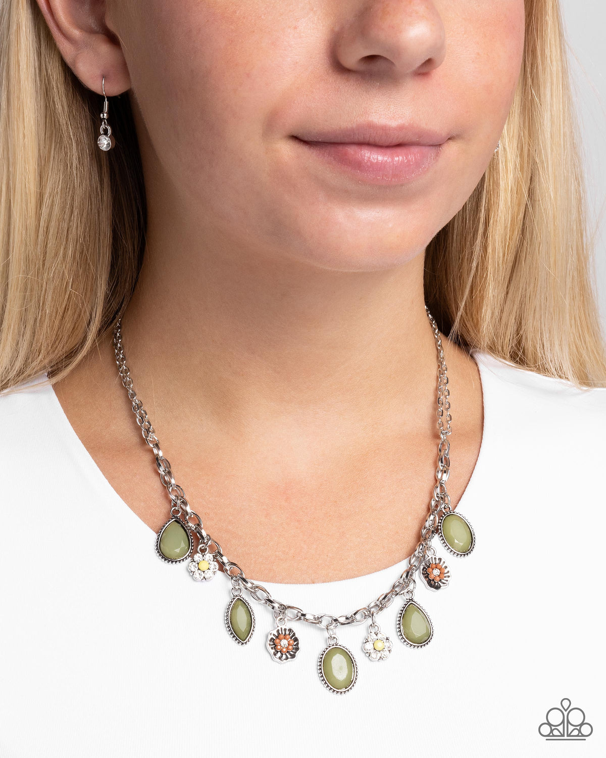 Fancy Finish Green Necklace