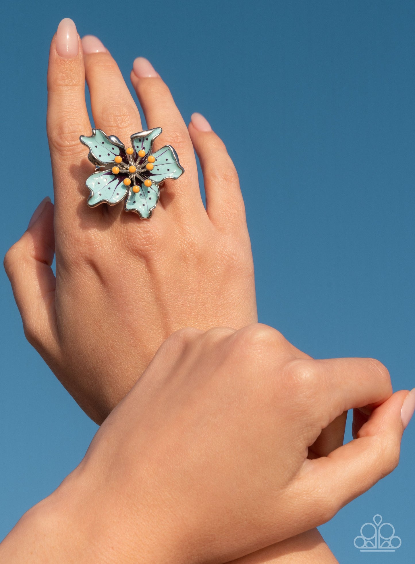 Fast Florals Blue Ring