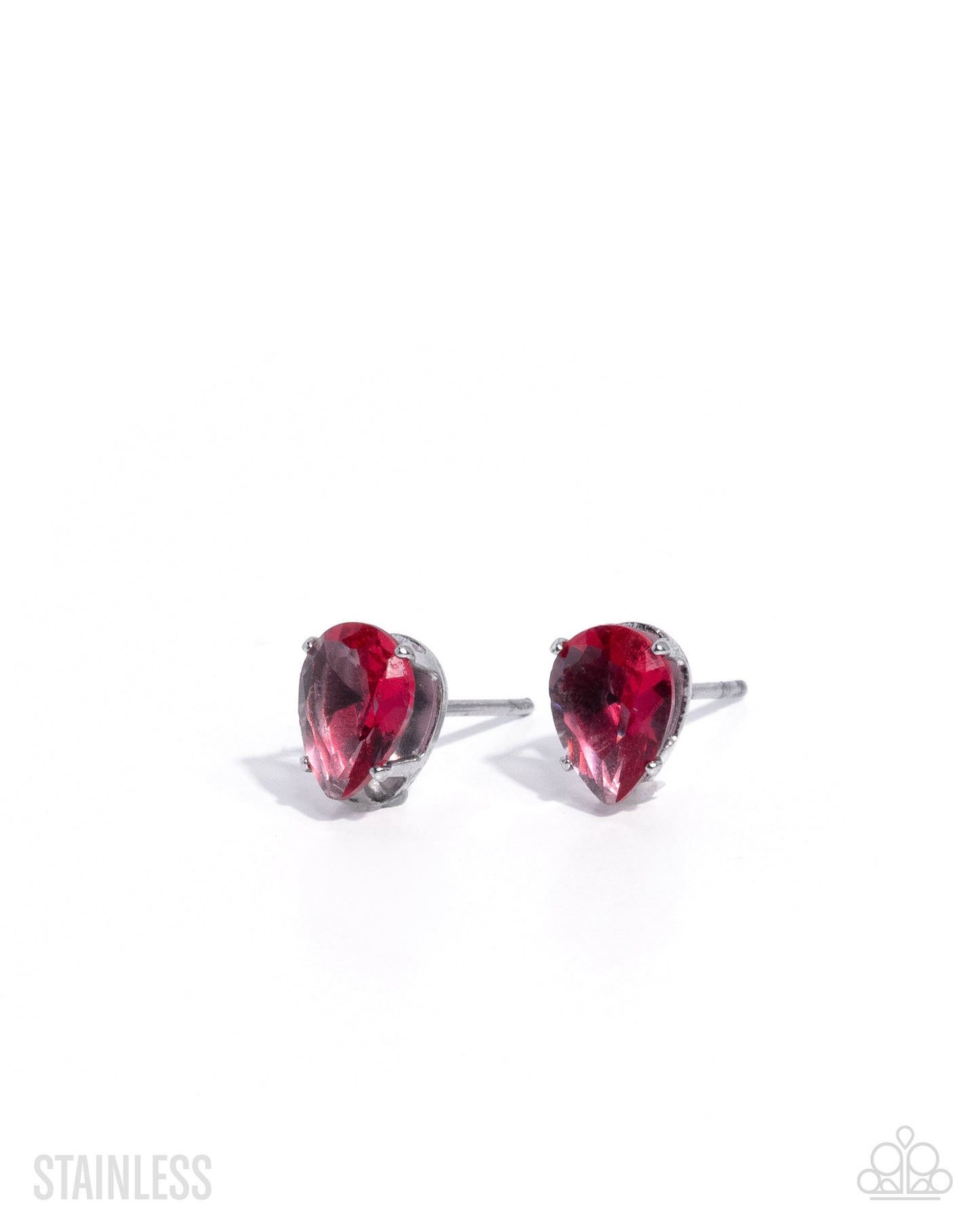 Teardrop Transit Red Stainless CZ Posts