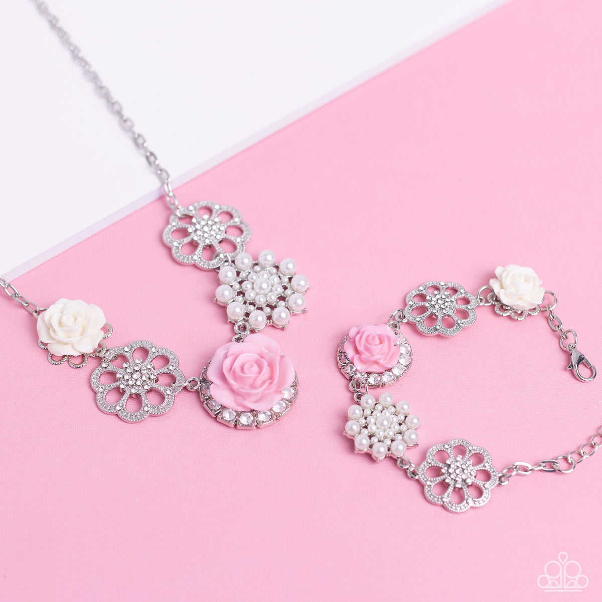 Tea Party Favors Pink Necklace