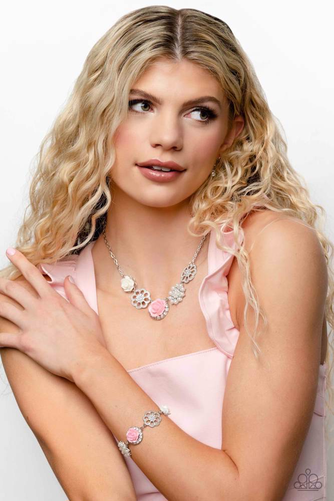 Tea Party Favors Pink Necklace