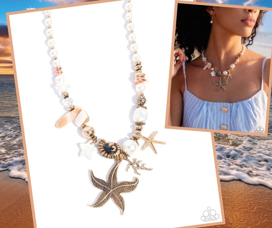 Coastal Cameo Multi Necklace
