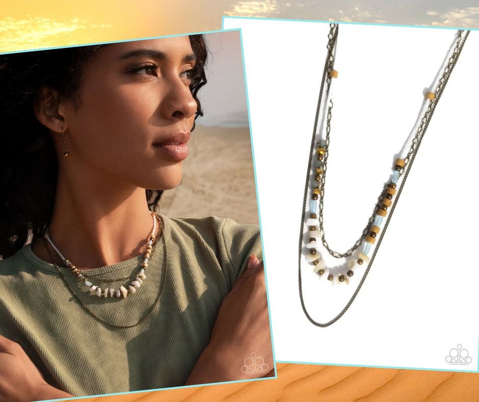Eclectic Effort Brass Necklace
