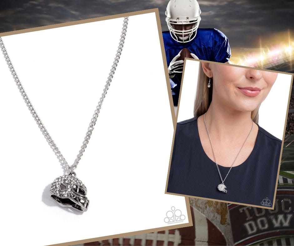 Quarterback Chic White Necklace