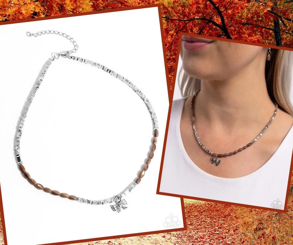 Dainty Dimension Brown Necklace