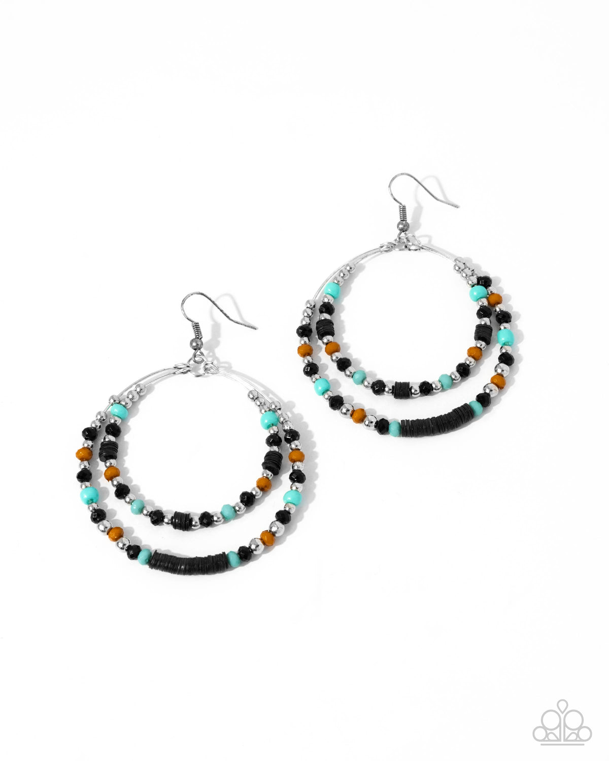 Audacious Arrangement Black Earrings