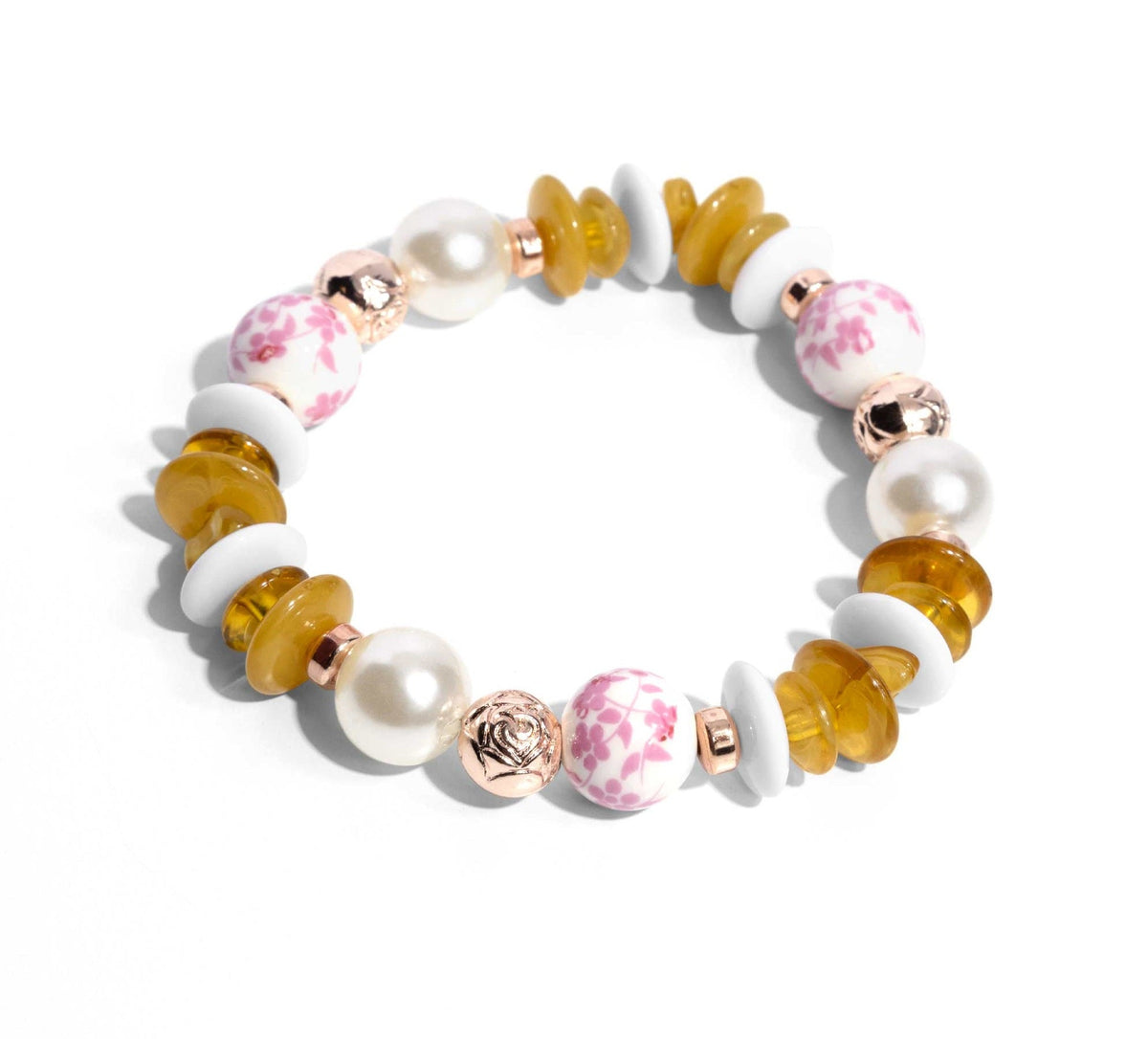 Porcelain Pattern Pink Bracelet