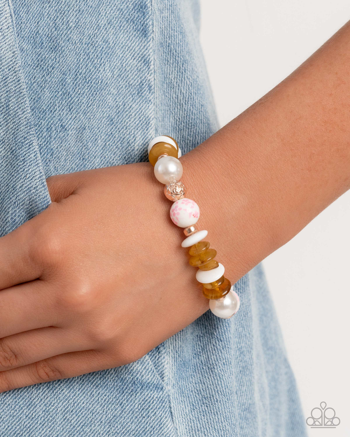 Porcelain Pattern Pink Bracelet