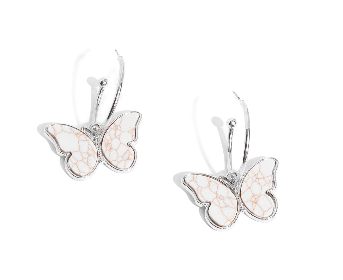 Melodic Mariposa White Hoops