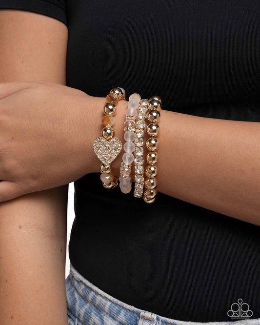Poetically Plush White Bracelet
