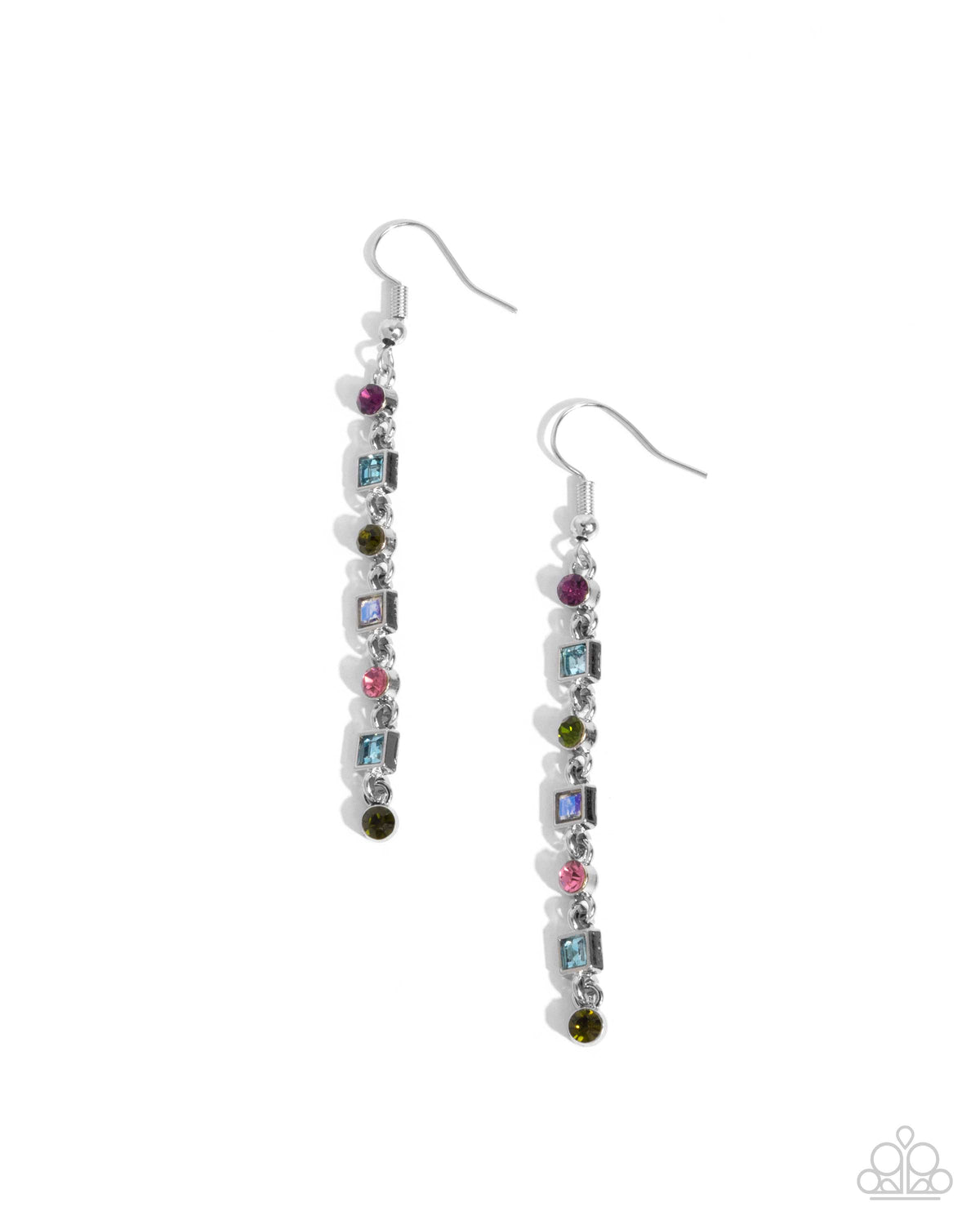 Square Slope Multi Earrings