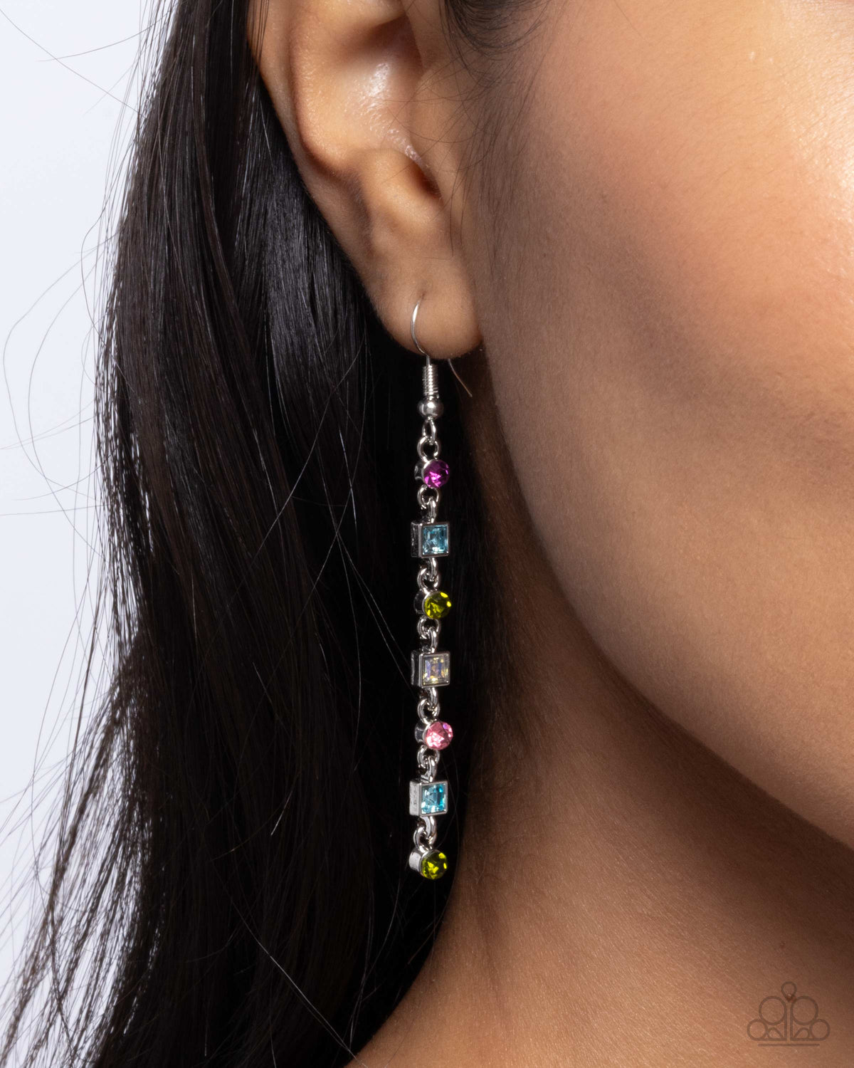 Square Slope Multi Earrings