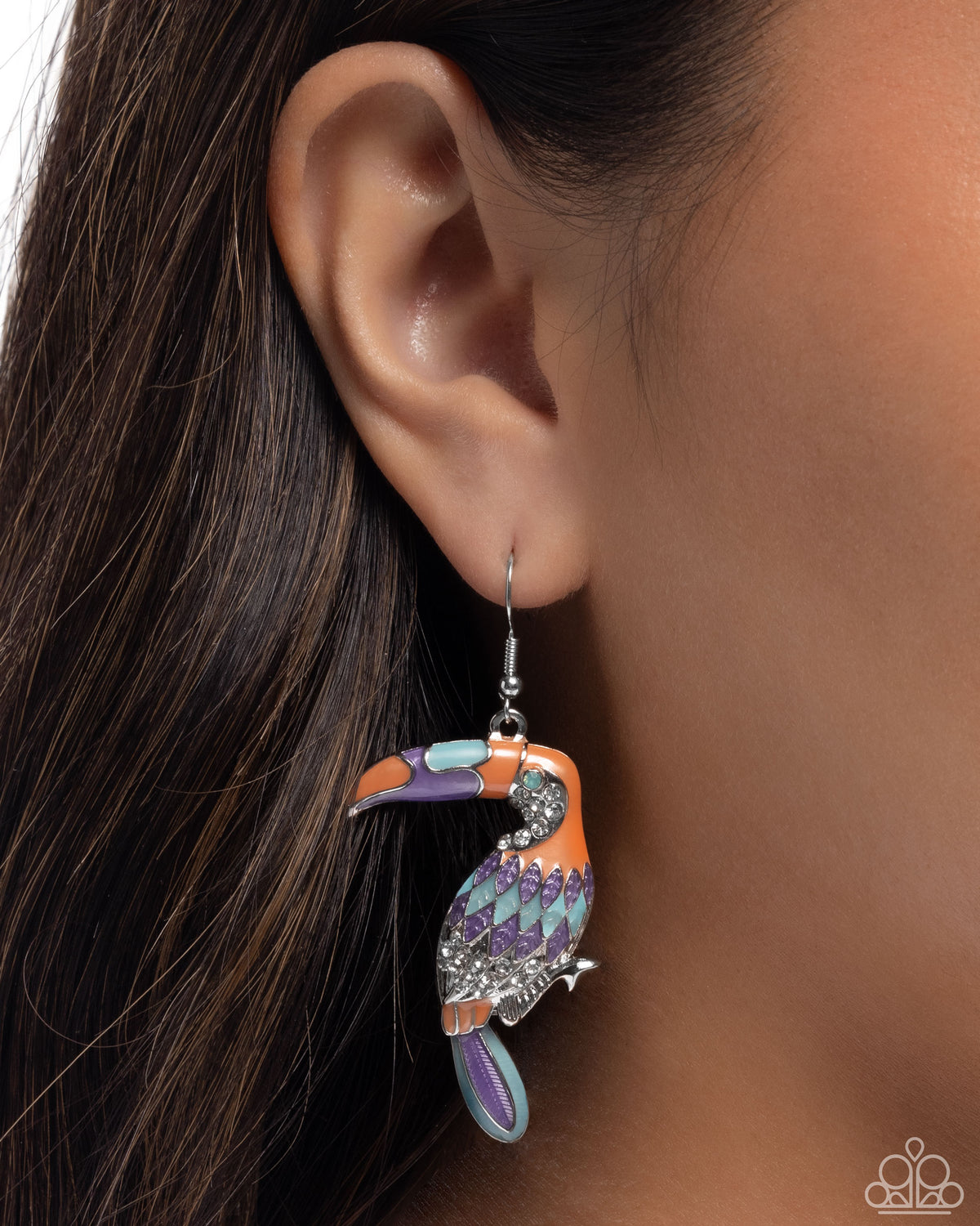 Toucan Tourist Orange Earrings