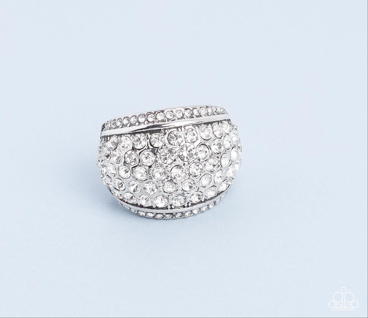 Running OFF SPARKLE White Ring