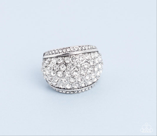 Running OFF SPARKLE White Ring
