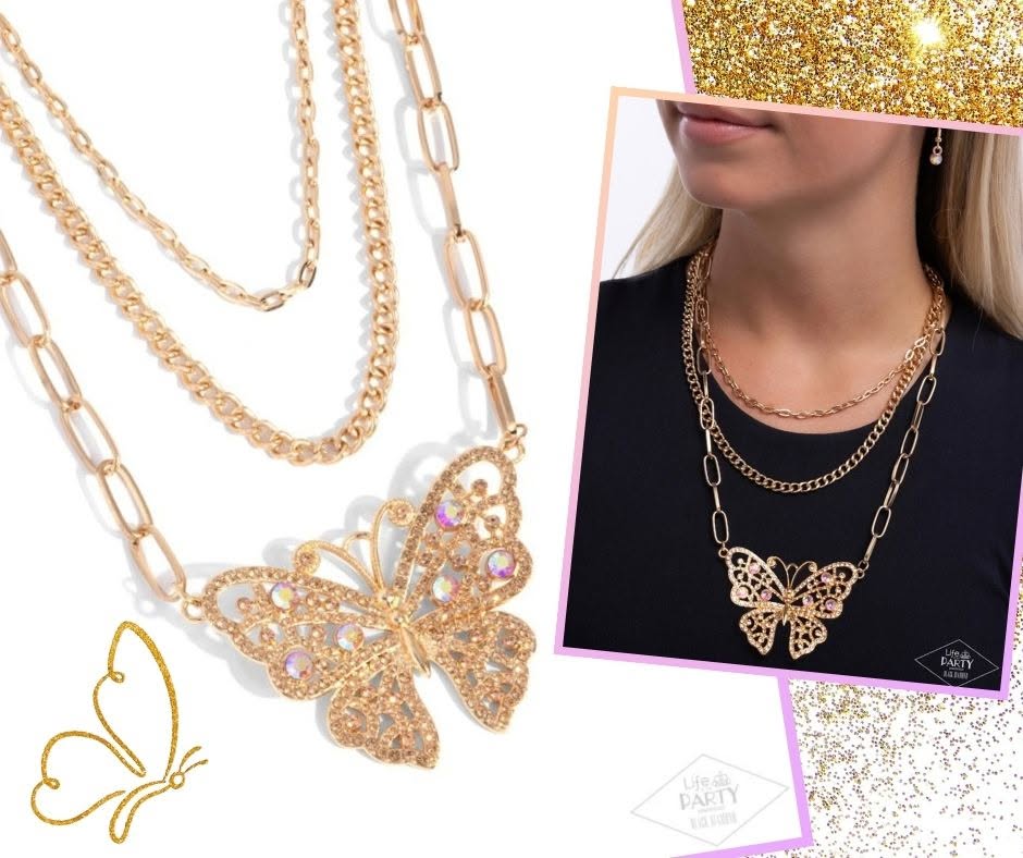 Winged Wonder Gold Necklace