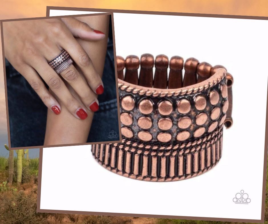 Tenacious Texture Copper Ring