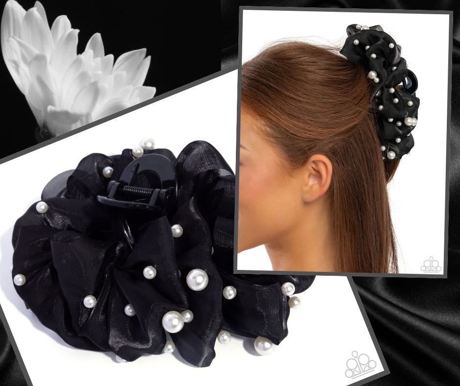 Pearl Page Black Hair Clip