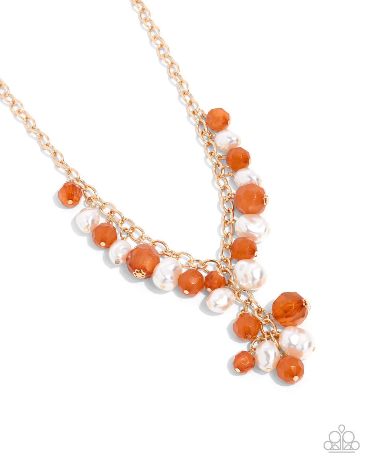 Beehive Barrage Orange Necklace