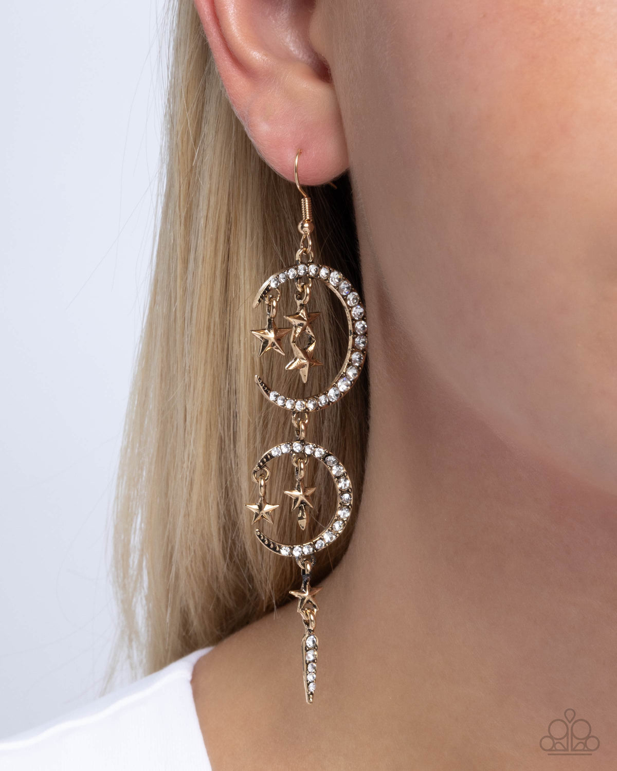 Celestial Cascade Gold Earrings