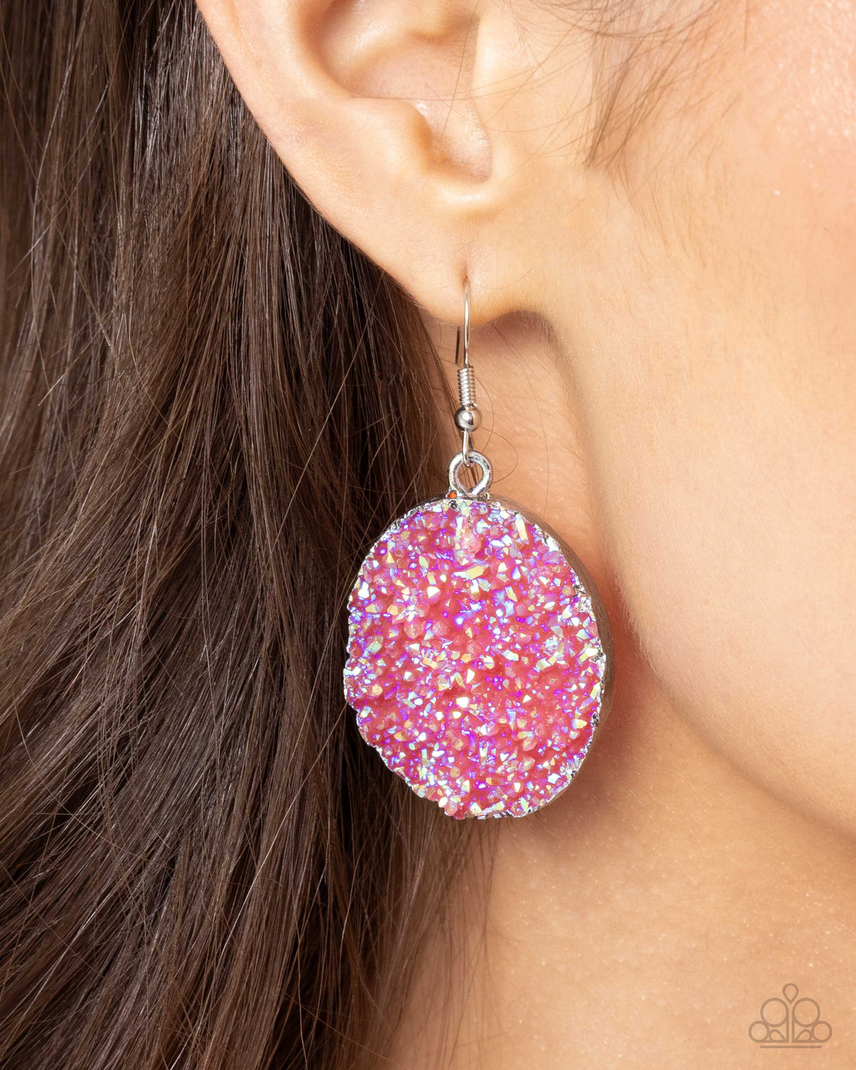 Dynamic Druzies Pink Earrings