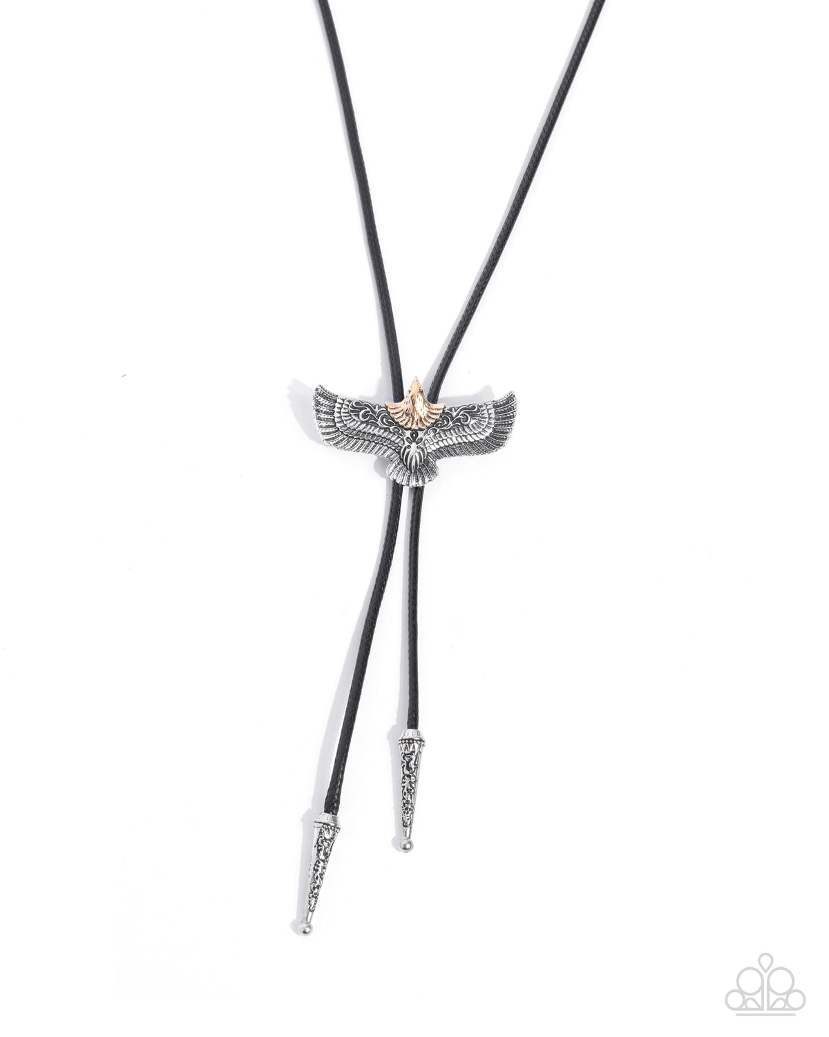 Eagle Emblem Black Bolo Necklace